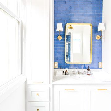 Stunning Sapphire Blue Bathroom