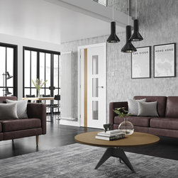 Praiano White/Oak Glazed Door - Internal Doors