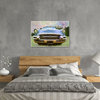 Lisa Sofia Robinson "Pastel Classic Car" Painting Art Print, 30"x45"