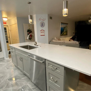 Beautiful Kitchen Transformation With New Two-Tone Cabinets