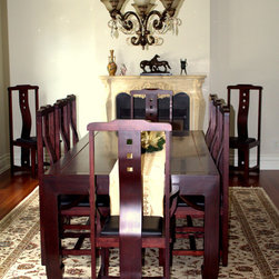 Modern Ming Dynasty Dining Chair Set - Dining Chairs
