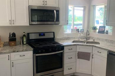 Transitional home design photo in Chicago