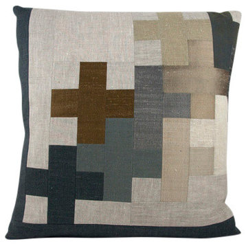 Eva's Puzzle Decorative Pillow, 20"x20"