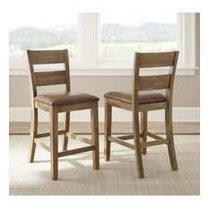 Steve Silver Company - Cambrey Counter Chair, Set of 2, Natural - Bar Stools and Counter Stools