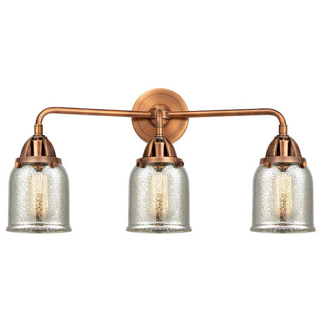 Innovations Small Bell 3 Light 23" Bath, AC/Mercury