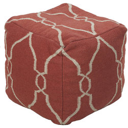 Surya Poufs- (POUF-23) - Floor Pillows And Poufs
