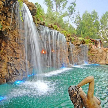 Naturalistic Pools with Grotto