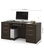 Embassy 66" Executive desk kit in Dark Chocolate