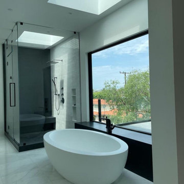 Custom Master Bathroom with Freestanding Tub