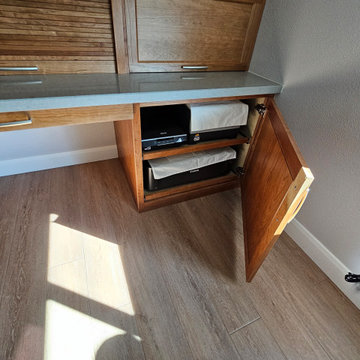 Custom rolltop computer desk