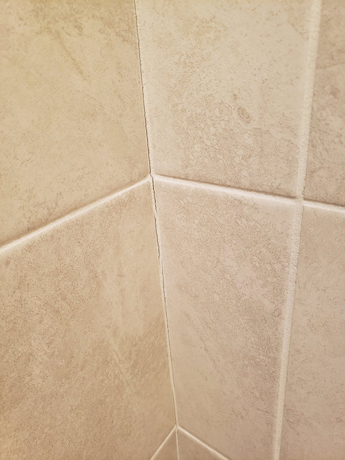 Cracking shower tile grout