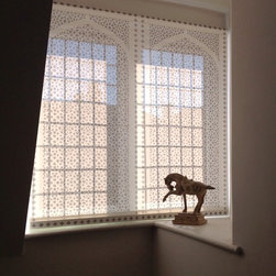 Delia Shades' "Moorish Arch" - Roller Shades