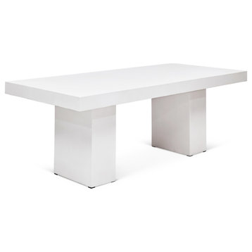 Elcor Dining Table, Ivory, 83"
