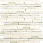 Unique Design Solutions - 12"x12" Fault Line Mosaic, Set Of 4, Ash Hill - 1 sq ft/sheet - Sold in sets of 4