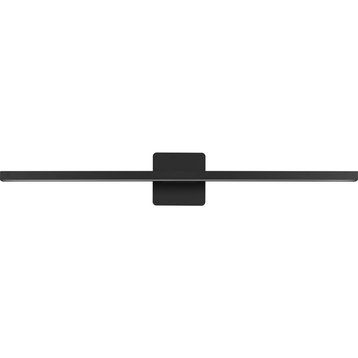 Phase 5 Collection 32" Modern 3CCT Integrated LED Linear Vanity Light, Matte Black