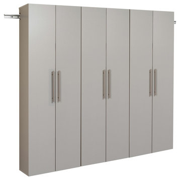 Hangups 72" Storage Cabinet Set C, 3-Piece Set, Light Gray