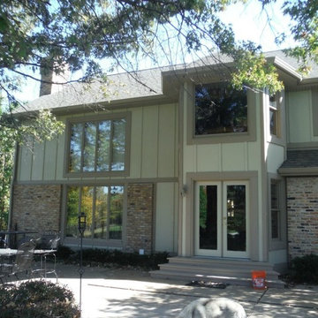 JH Stucco Panels | Sandstone Beige – Cedarmill | Chesterfield, MO. (63005)