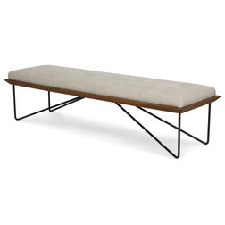 Industrial Upholstered Benches by Brownstone Furniture