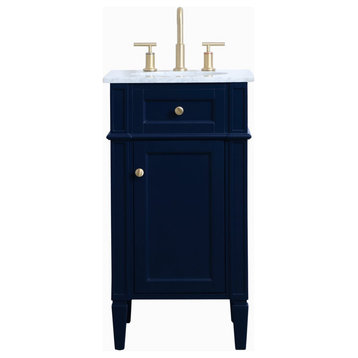 Weston 18" Single Bathroom Vanity, Blue