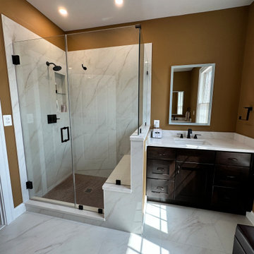 Contemporary Master Bathroom Renovation in Alexandria, VA