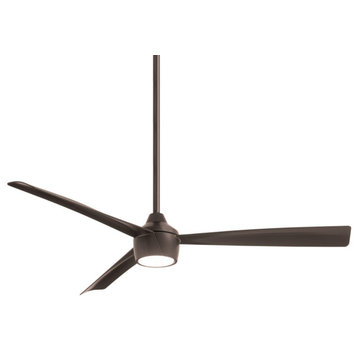 Minka Aire Skinnie LED 56" Indoor/Outdoor Ceiling Fan With Remote Control, Oil Rubbed Bronze