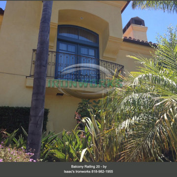 Balcony Railings (Juliet Balcony) Custom Made by Isaac's Ironworks