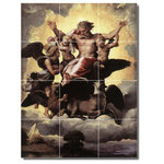Picture-Tiles.com - Raphael Religious Painting Ceramic Tile Mural #74, 36"x48" - Mural Title: The Vision Of Ezekiel