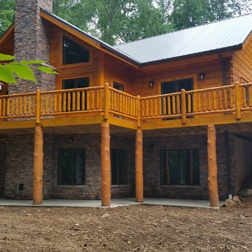 Jim Barna Custom Log Home In Quakertown Pennsylvania