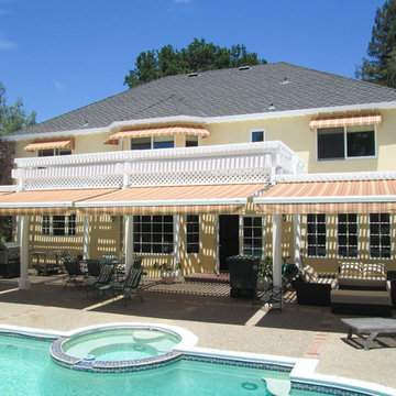 Retractable Awnings - Poolside Shading