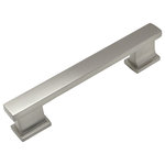 Cosmas - Cosmas 702-4SN Satin Nickel Contemporary Cabinet Pull - 4" Hole Centers
