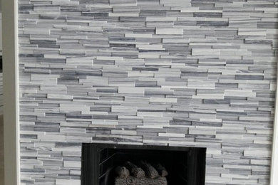 Veneer Wall and Fire Place