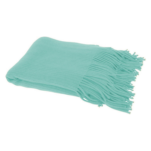 Home Decor Faux Cashmere Soft Cozy Throw Blanket, Aqua