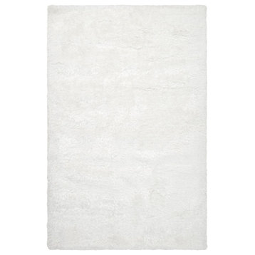 Surya Grizzly GRIZZLY-10 Shag Area Rug, White, 6' x 9' Rectangle