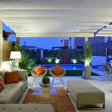 Un jardín en Madrid recupera la conexión interior-exterior