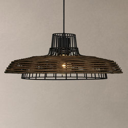 John Lewis Ayo Raffia Weave Ceiling Light - Pendant Lighting
