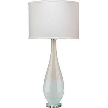 Dewdrop Table Lamp, Sky Blue Glass