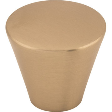 Top Knobs M1677 Cone 1-1/16 Inch Conical Cabinet Knob - Brushed Bronze