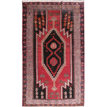 Consigned, Persian 5 x 8 Area Rug, Zanjan Hand-Knotted Woool Rug
