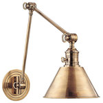 Hudson Valley - Garden City 1 Light Wall Sconce - This 1 Light Wall Sconce is part of the GARDEN CITY Collection and has a Aged Brass Finish.