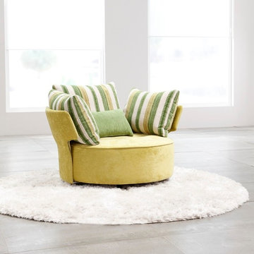 Zoe Lounge Chair Swivel Accent from Famaliving California