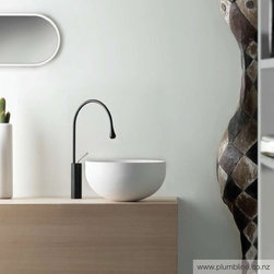 Goccia High Basin Mixer R90mm Spout - Bathroom Basins