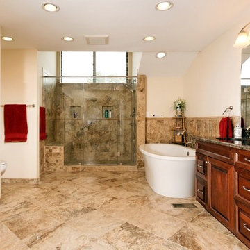 Contemporary Reston, Virginia Bath Meets Owner's Needs