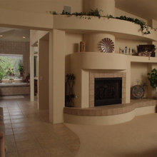 Fireplace_Plaster adobe in Colorado