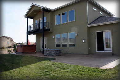 Example of a trendy home design design in Boise