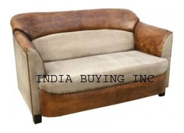 Industrial leather and canvas furniture from India buying inc