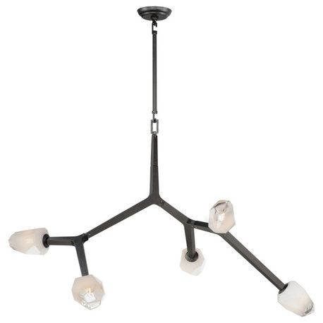 Blossom 5-Light Pendant, Black