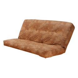 5000 Series Futon Mattress with premium Cover in Palomino Saddle - Futon Mattresses