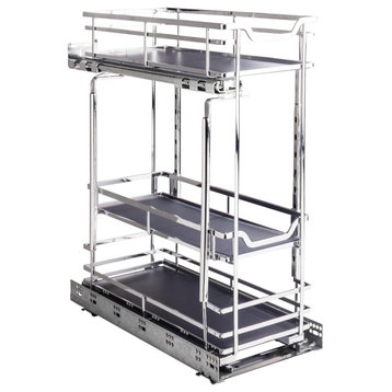 STORAGE WITH STYLE ® 8" Wire Base Pullout Polished Chrome Finish