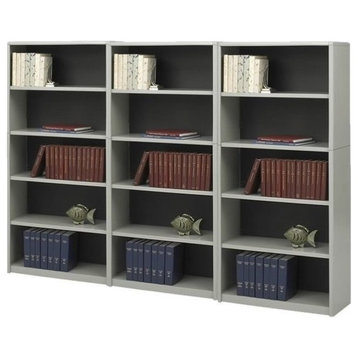 Safco ValueMate 5 Shelf Wall Economy Steel Bookcase