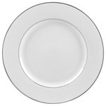 10 Strawberry Street - Double Line Charger Plates, Set of 6, Silver - Silver Double Line : With a silver lining on the edge and verge, these dishes embrace the food with delicate majesty, simultaneously noble and reserved.